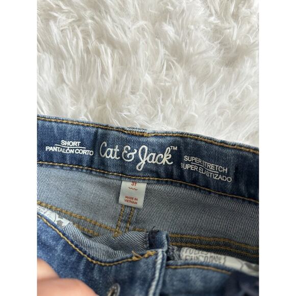 Cat & Jack Girls Sz. 3T Rainbow Design “ Short” Jean Shorts. Cute, Great Shape - Picture 5 of 10